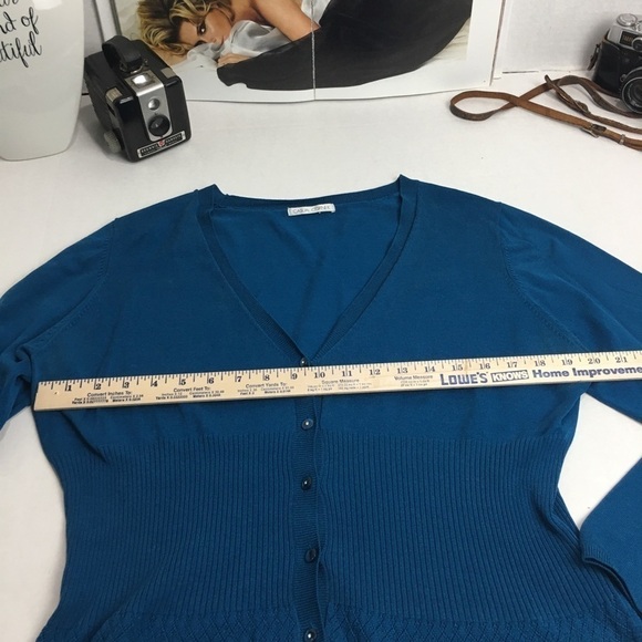 Casual Corner Button Down Sweater - Picture 7 of 11